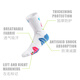 Vision basketball socks sweat-absorbing and non-slip towel bottom sports socks for men and women stockings mid-tube breathable anti-wear and pressurized 3 pairs R