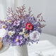 Aiman (Aiman) Leichte Luxus nordisch natürliche getrocknete Blumen Bouquet von unsterblichen Sternen Rosen Ins Style Home Dekoration getrocknete Blumen Bag Geschenk A841S Bouquet mit Flasche