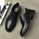 Cartelo Oficial Wenzhou zapatos de cuero genuino de cuero