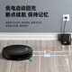 Wanjianeng sweeping robot smart home fully automatic ultra-thin mini sweeping and mopping three-in-one vacuum cleaner mopping voice washing and mopping one automatic recharging floor mopping machine black automatic recharging + APP intelligent control + built-in water tank + four-speed cleaning
