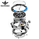 OUPINKE [Top 10 berühmte Uhrenmarken] Green Water Ghost Watch Herren Vollautomatische mechanische Uhr Luminöse wasserdichte multifunktionale Herrenuhr OUPINKE 3271 STAHL -Band Schwarz kostenlos freie Lebensdauer Garantie