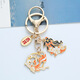 Aukewin Key Chain Ornament древний стиль мир и радость кои мужчины и женщины подарок милый маленький кролик -цепь подвеска koi 1