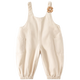 Banxidi Girls' Pants Spring and Autumn 2025 New Baby Style Overalls Children's Casual Pants Children's Autumn Clothing Leg Pants Beige 110