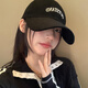 Bangboshi big head circumference baseball hat men's trendy baseball cap women solid color casual outdoor sports sunshade four seasons sun hat baseball cap OUTSTAND [increase head circumference - black]