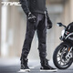 TNAC Tuochi Motorcycle Winter Cycling Clothing Composite Bat Waterproof Commuting Motorcycle Travel Anti-fall and Wear-Resistant Motorcycle Clothing Four Seasons Time and Space Gray Composite + Velvet Tianma Black Winter Warm Suit XL