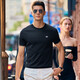 Mr. Bu spring new product men's T-shirt short-sleeved round neck creative letters exquisite embroidery cool and comfortable men's clothing AT12112 black 2XL (185)