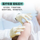 塞莫诗一次性医用橡胶乳胶手套 淡黄色100只顺滑贴手美容清洁家务卫生口腔医疗检查LM902LY 小号S