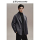 PEACEBIRD Men's Pure Wool Woolen Coat Men's Winter First-hand Long Woolen Coat Gray Second Batch L Size Too Big