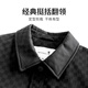Dances with Wolves Windproof and Anti-wrinkle Lapel Jacket Men's 2025 Autumn New Commuting Casual Men's Jacket 001 Black (Thick Padded Style) XL 180/96A