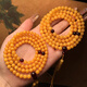 Layun Feiyin Collection Grade Chicken Fat Yellow Beeswax Bracelet for Women 108 Buddha Beads Men's Amber Multi-circle Bracelet High-end Gift 8mm Collection Grade 108 Pieces (with Certificate)