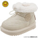 G.Duckkids kleine gelbe Ente Herbst- und Winterjungenschuhe plus Samt Schneestiefel weiche einzige Babyschuhe Mädchen Kleinkindschuhe Baby Baumwollschuhe kleine Beige 28/17
