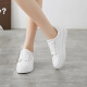 Warrior casual shoes for women, outdoor thickening, simple and versatile white shoes, student couple sneakers, running sneakers WXY-L319N white powder 37