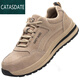 
Lanlingfang imported quality labor protection shoes anti-smash, anti-puncture, wear-resistant rubber outsole breathable safety shoes lightweight and comfortable construction site shoes 687 khaki 43