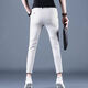 Kurentou Hosen Herren Sommer Neunpunkt Hosen Herren-Freizeithosen koreanischer Stil Trendy Slim Fit Small Feet 2025 Neue 9-Punkte-Männerhose CJ9905 Dunkelgrau 31