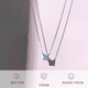 Xinshe S925 sterling silver Zhao Lusi necklace for women, let you dazzle with the same style of booger diamond accessories, women's high-end clavicle chain, booger diamond necklace