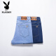 Playboy (Playboy) Hong Kong High-End Tensile Jeans Men's Spring y Autumn Fino suelto Celile elástico Long Men Pants Men 9767b Light Blue 29