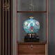 Liuqing cloisonné vase ornaments featured enamel handicraft collectibles office ornaments leadership high-end business gifts cloisonné rich and auspicious sky blue