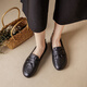 Kanglibi genuine leather soft sole mother shoes single shoes middle-aged and old comfortable and not tired leather shoes middle-aged and old young and non-slip women's shoes spring and autumn style 677 hole style black breathable and not grinding feet 39