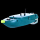 Yuerlang en acier inoxydable Boat de commande à double scull Pullit Pull Net Boat pour faire du bateau de nidification étanche étanche.