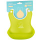 babyhood century baby bib baby rice pocket children's saliva towel soft portable waterproof 401 fresh green