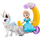 Diberry Children's Girl Prinzessin Wagenspielzeug singen tanzend Elektrische universelle rotierende Musik Musik Elsa Frozen Elsa Carriage Lantern Toys 3 wiederaufladbare Batterien 1 Ladegerät