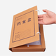 
Jinhuang Xingfu imported domestic kraft paper file box Information box Thickened file storage box Financial voucher box Office supplies Imported 674 grams 2cm cowhide 10 packs