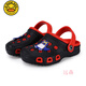 G.DUCK KIDS little yellow duck summer new children's shoes men's wading breathable sandals beach non-slip wear-resistant children's hole shoes women's shoes black/fruit green 24