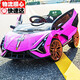 Xiaogazi upgraded foam soft tire, children's electric car, four-wheel car, can sit on a person, remote control car, boy toy stroller, luxury four-wheel drive, large battery, pink + leather seat + soft tire