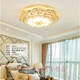 European-style ceiling light LED bedroom lamp round living room super large crystal lamp modern simple room lamp balcony aisle lamp 5010 diameter 60cm three-color light