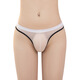 Sexy underwear men's sexy breathable underwear thong low waist temptation elastic transparent inner black one size