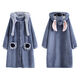 TULX large size pajamas 200Jin Jin is equal to 0.5kg Stitch Cartoon Autumn and Winter Coral Velvet Long Nightgown Couple Internet Celebrity Style Pajamas for Men Blue Stitch Unisex Style 2XL 170-200Jin Jin is equal to 0.5kg High Quality Velvet