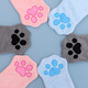 OUOETY pet towel glove type special quick-drying absorbent cleaning towel cat bath towel pet supplies blue one pair 22*15cm