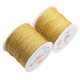Suodie Golden No. 72 0.8mm Jade Thread DIY Braided Bracelet Hand Rope Matching Thread for the Runaway Princess Golden Broom Gold Wire Gold No. 72 Jade Thread 10 meters/roll