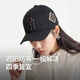 MLB帽子男女刺绣硬顶棒球帽运动四季遮阳帽3ACP8501N-50GOS-F/金色