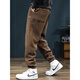 Cotton corduroy pants for men in spring, autumn and winter new style plus velvet loose casual pants for men large size legged sports trousers k276 coffee color plus velvet high quality 28 XL 120Jin Jin equals 0.5kg -140Jin Jin equals 0.5kg