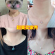 Yan's 18k gold needle-type adjustment chain universal chain bead clavicle necklace women's K gold universal Chopard pin chain plain chain accessories bold selection Chopard weight 1.5-1.7g thick about 1.2 Necklace pure 18K rose (fake one pays 10 45 adjustable