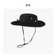 Yansitai Mountaineering Hat Men's and Women's Fisherman Hat Sun Hat Sun Protection Hat Outdoor Quick-Drying Sun Hat Western Cowboy Hat Mountaineering Equipment Black (Unisex) [Bendable brim/Waterproof and quick-drying breathable]