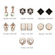 Dairuo no pierced ear clips for women, high-end one-week set earrings, simple earrings, exquisite earrings, practical birthday gifts for girlfriends