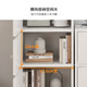 Yameile floor-standing bookshelf simple bookcase with door bedroom study balcony bay window storage small cabinet four doors