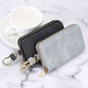 Sichuan Bu Key Bag и кошелек интегрированная, три в одном 2024 Canvas Мужчины и женские автомобильные сети ключей, когда висят талию многофункционально чернокожие [6 кнопок + 2 Положение карты + 1 контроль доступа]
