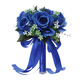 La main de Ren Shanxiang tenant des fleurs, la main de la mariée tenant des fleurs, le bouquet de simulation de mariage, obtenez un certificat et prenez des photos, des accessoires, du bouquet d'hortensia de mariage, des fleurs en tenant à la main, un sac cadeau rouge 1 pièce 1 pièce