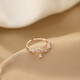 Qi Xiaomi flower ring for women ins fashion small fresh fashion personality opening adjustable niche design index finger ring gift
