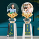Kaijing Graduation gifts for teachers Creative Teachers' Day Gift Customized Photo Portrait Crystal Trophy Making Creative Souvenirs for Men and Women Thanks Teachers' Thanksgiving medals for the table Style Three