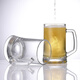 Pasha Paqi imported beer mug draft beer mug large lead-free glass handle mug mug water cup 500ML1 only 55129-1