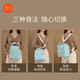 Xinbei Back Milk Bag Breastfeeding to Work Mummy Bag Blue Ice Diagonal Cross-shoulder Out Portable Milk Storage Bag Dovini Gray