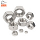 Baodefeng 304 stainless steel hexagonal nut 316 hexagonal nut 201 screw cap DIN934 national standard fastener collection 304 material anti-thread M8 10 pieces