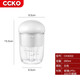 CCKO garlic artifact small garlic mince mini mince garlic machine electric garlic pounder glass minced meat 280ml rechargeable multi-function cooking machine (white)