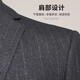 SHANSHAN Shanshan suit men's business casual four-season anti-wrinkle wear-resistant flat lapel suit daily commuting clothes gray 52 /185
