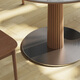 Gaode Meiju Nordic solid wood small round table log reception table and chair combination household meal round rock slab dining table negotiation new pearl 90*75 round table (Yinuo)+CY-684*4