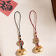 Son élan: accessoires de pendentif de longe de téléphonie mobile, chaîne de téléphonie mobile en laiton, pendentif court de la corde anti-perdure, shajin quinqueux gourde de dieu de richesse, gourde de clés USB